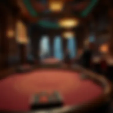 Historical depiction of baccarat in an old casino setting