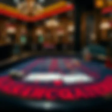 Strategic elements of baccarat displayed on a game board