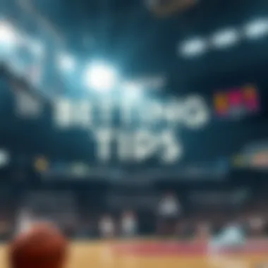 Infographic on betting tips for basketball