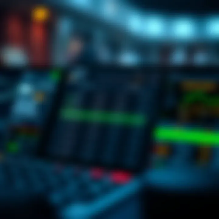 User interface showcasing betting options