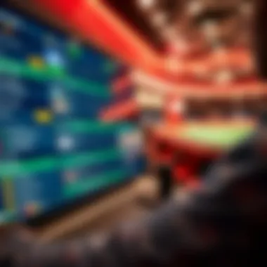A sleek interface of an online betting platform showcasing various betting options.