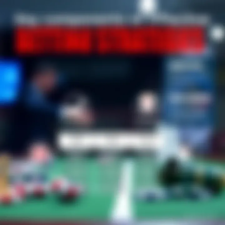 Infographic summarizing key components of a betting strategy