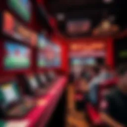 Dynamic sports betting scene showcasing various sports events.