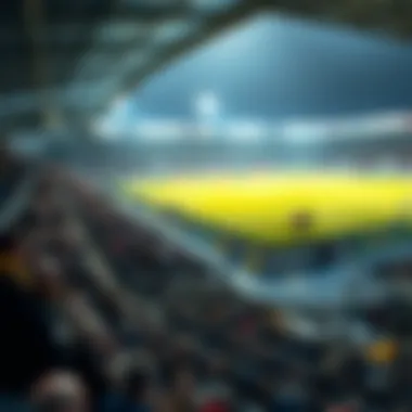 Birmingham football stadium during a match