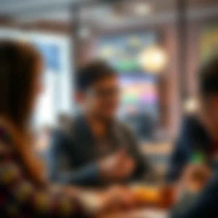 User sharing experiences in a community forum