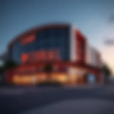 An elegant view of Coral Casino's exterior showcasing modern architecture