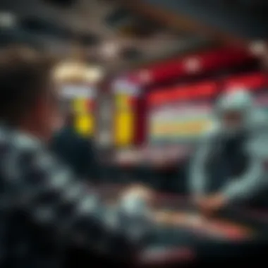 A graphic representation of the interaction between sports betting and casino games