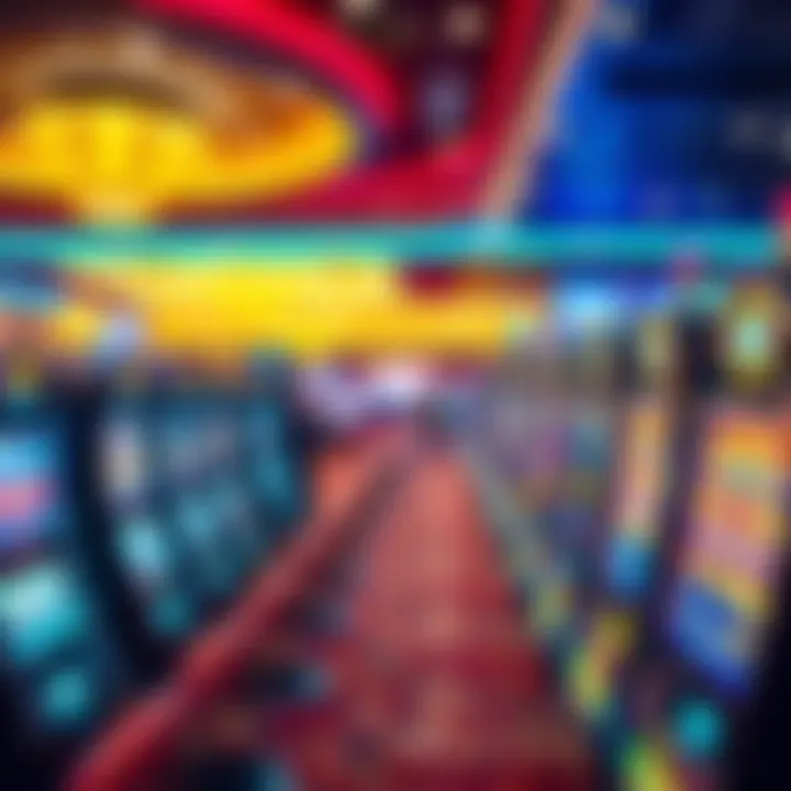 Casino gaming floor filled with slot machines