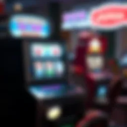 Classic slot machine with iconic symbols