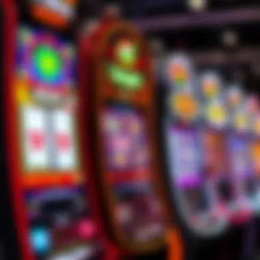 Modern electronic slot machine with dynamic display
