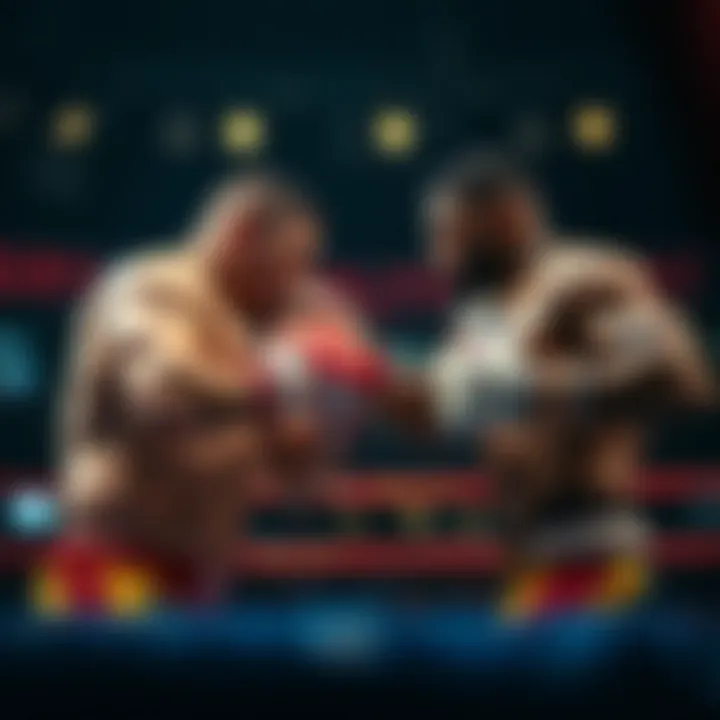 Contrasting Fighting Styles A diagram illustrating the contrasting fighting styles of Fury and Ngannou