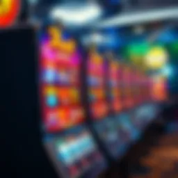 Modern casino slot machine with vibrant graphics