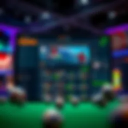 Innovative betting platform interface showcasing various features