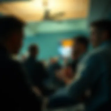 Engaged community discussing MMA betting