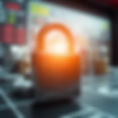 A secure padlock symbolizing safety and regulations in online betting.