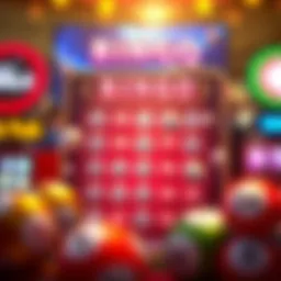 A vibrant digital bingo card interface