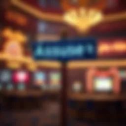 Conceptual representation of online casino addresses