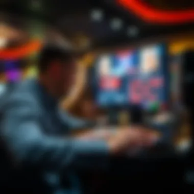 A modern player engaged in an online roulette game on a tablet