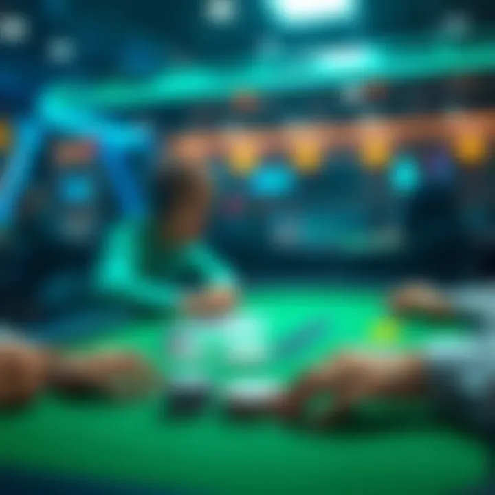 Strategic poker hand decisions in a virtual setting