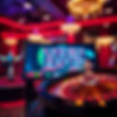 A digital interface showcasing an online roulette game