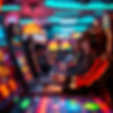 An engaging display of players experiencing online slot games