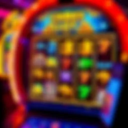 Vibrant online slot machine interface showcasing various themes and symbols
