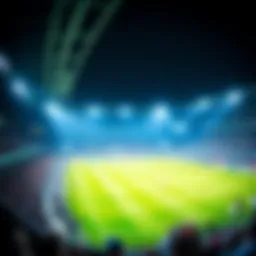 A vibrant stadium atmosphere during an international soccer match