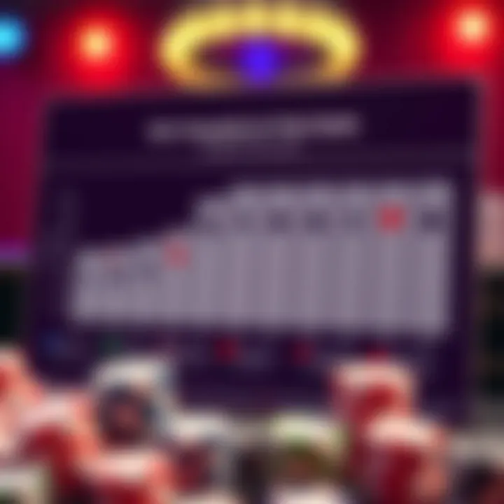 Chart displaying the probability of winning with different poker hands