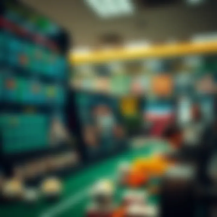 Diverse sports betting options displayed