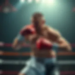 Tyson Fury showcasing his boxing technique in the ring