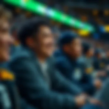 Fan engagement during a Utah Jazz game