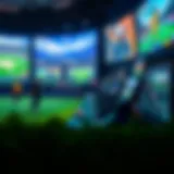 Virtual sports landscape showcasing various games